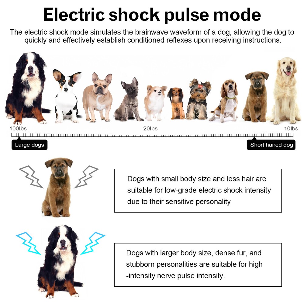 Dog Training E-Collar Anti-Bark Electric Shock Obedience Remote Control Device