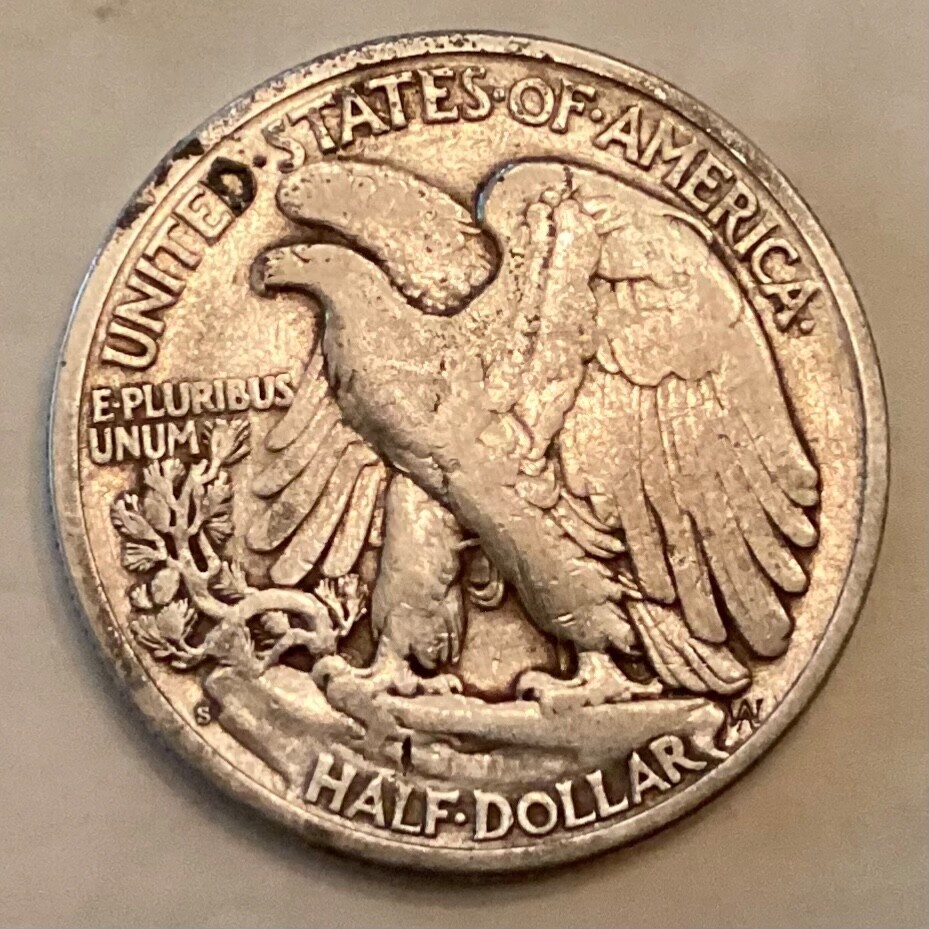 1927 S Walking Liberty Half Dollar cd -