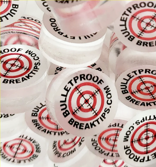 1 Bulletproof Break/Jump Cue Tip / Clear / 14mm