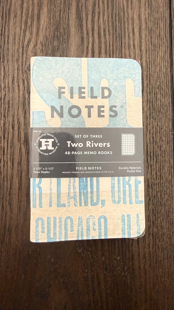 Field Notes FNC-26 "Two Rivers" 3-pack *SEALED* NEW