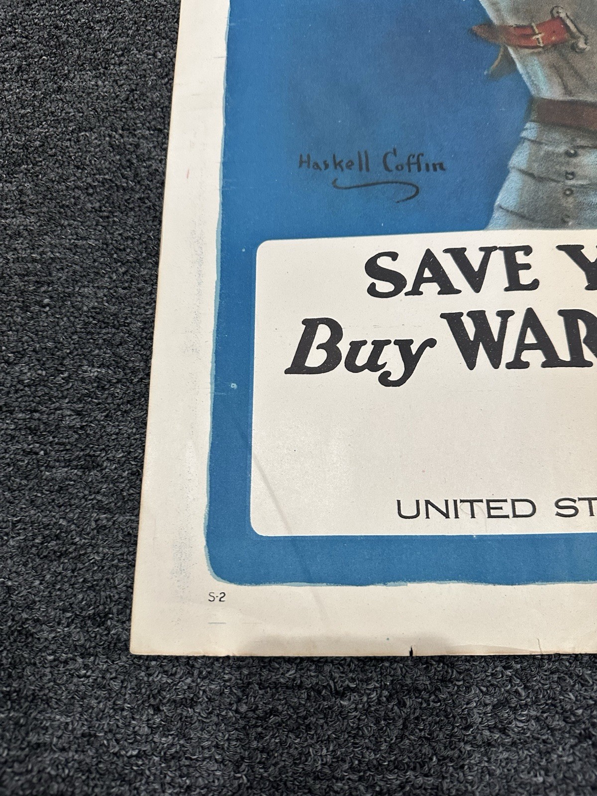 Original WW1 1918 JOAN OF ARC SAVED FRANCE Poster World War One 20”x30”