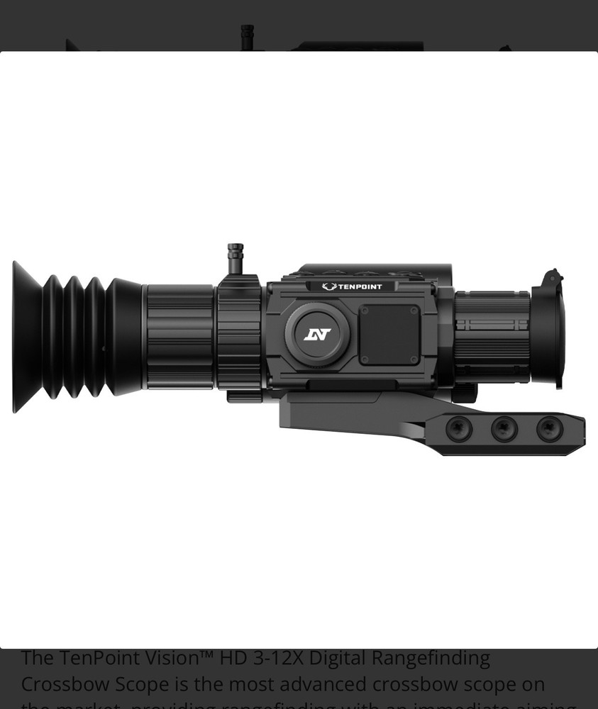 VISION HD DIGITAL RANGEFINDING CROSSBOW SCOPE by TenPoint Crossbow