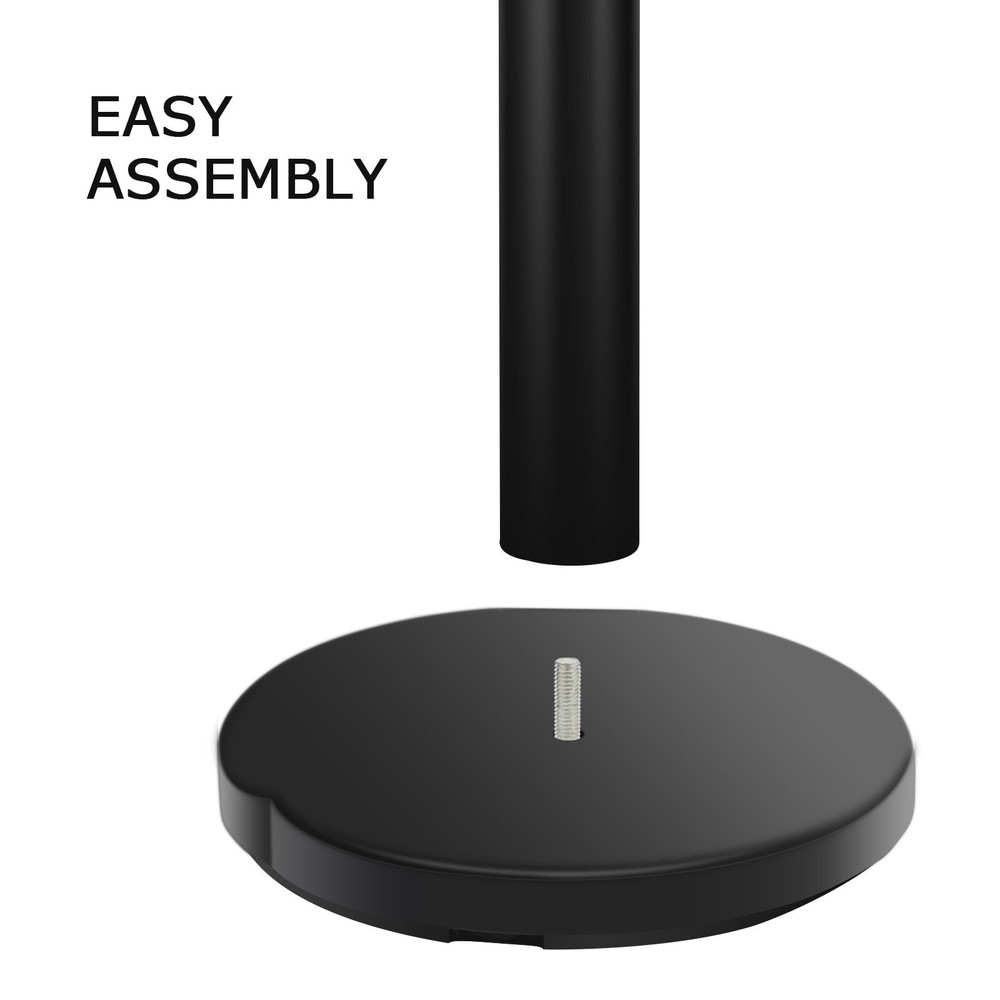 6Pcs Crowd Control Barrier Queue Poles Black Durable Outdoor Stanchion Posts