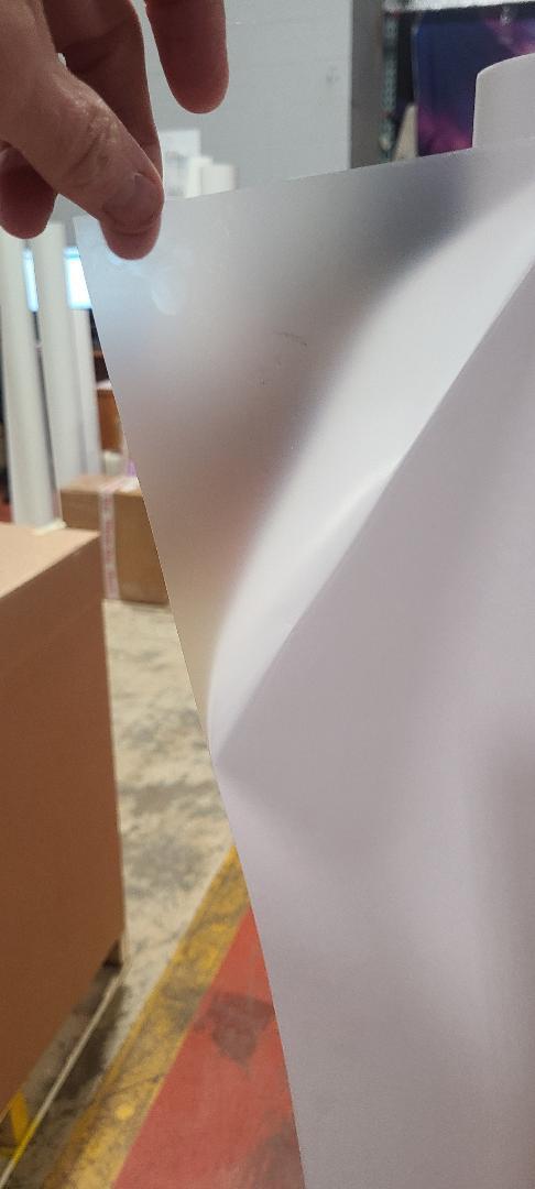 3.0 mil Gloss Clear Vinyl Cold Pressure-Sensitive Laminate Self-Adhesive UV 4-YR