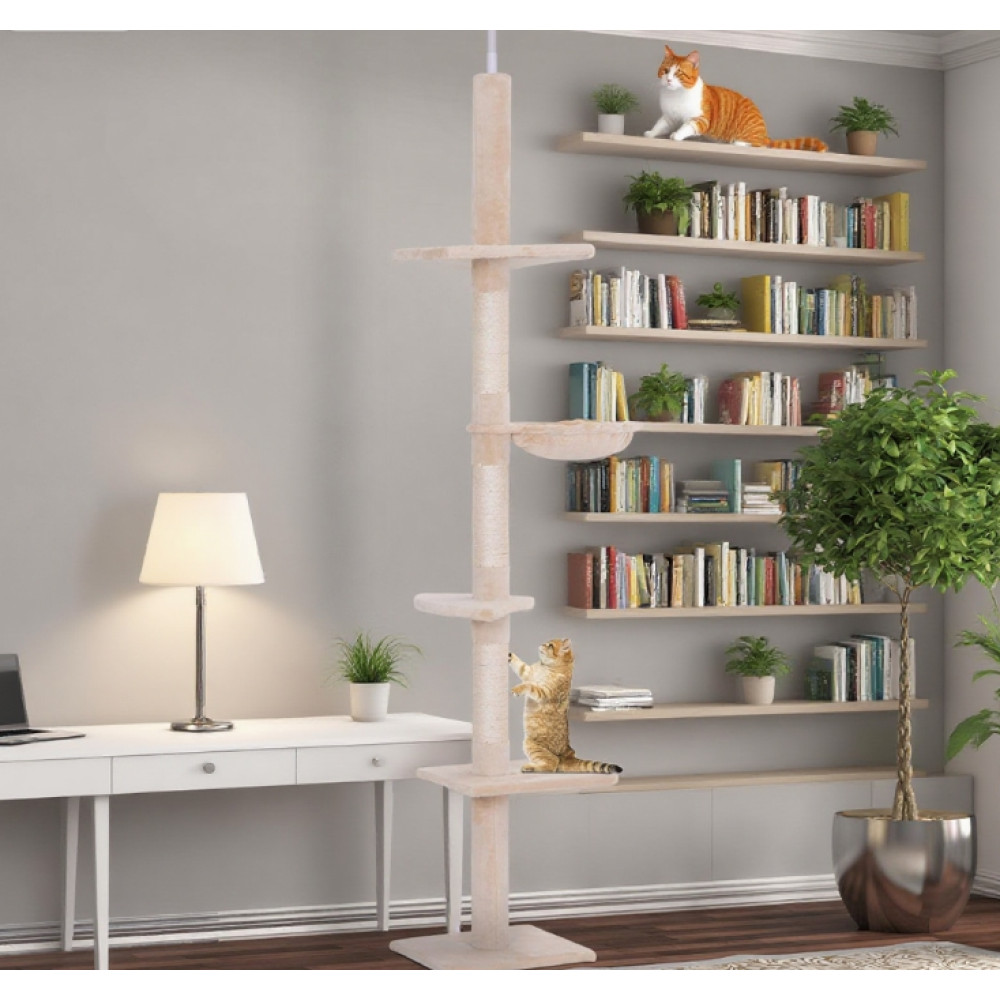 .5-102.5 inch Height Adjustable Cat Tree