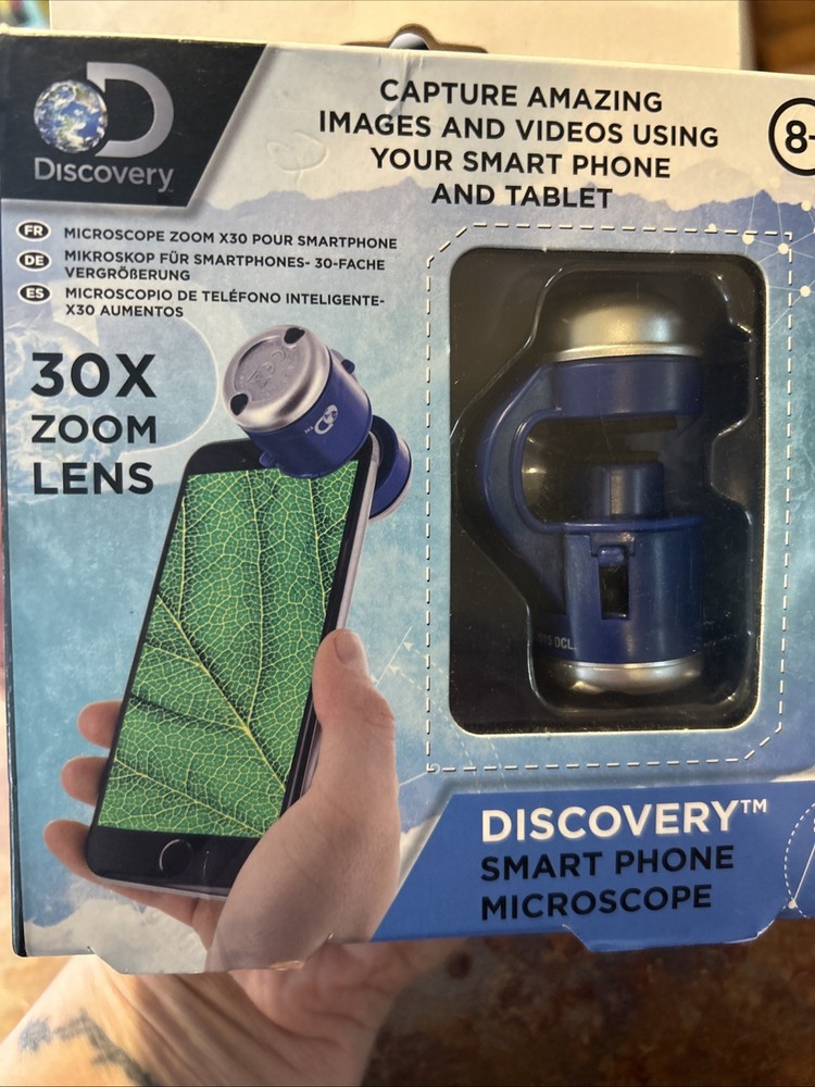 Discovery Smart Phone Microscope 30x Zoom Lens