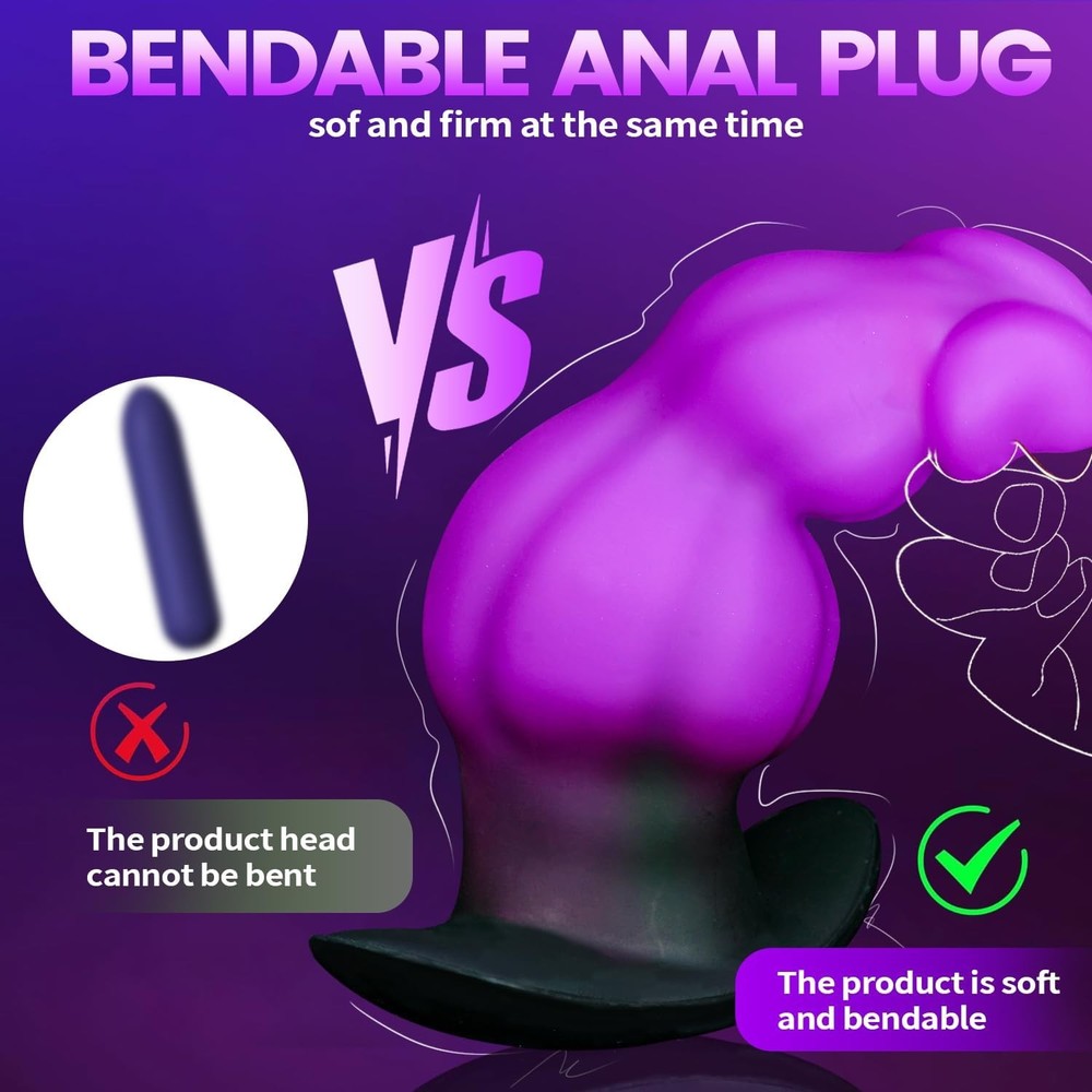 6.7" Large Vibrating Butt Plug Prostate Massager Anal Vibrator, Large Butt Plug