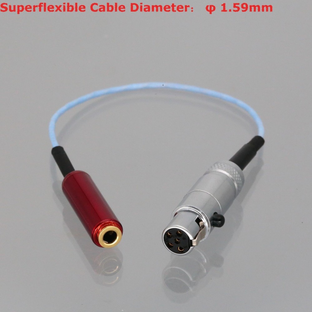Mini XLR TA5F 5P Female to 3.5mm TRS Socket Cable Microphone Wireless Transmitte