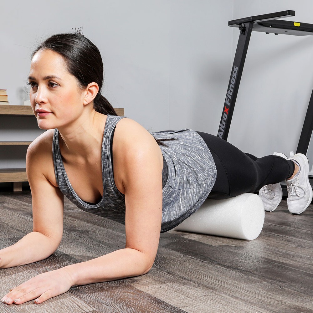 Cando Foam Roller - White Pe Foam - 6" X 36" - Round