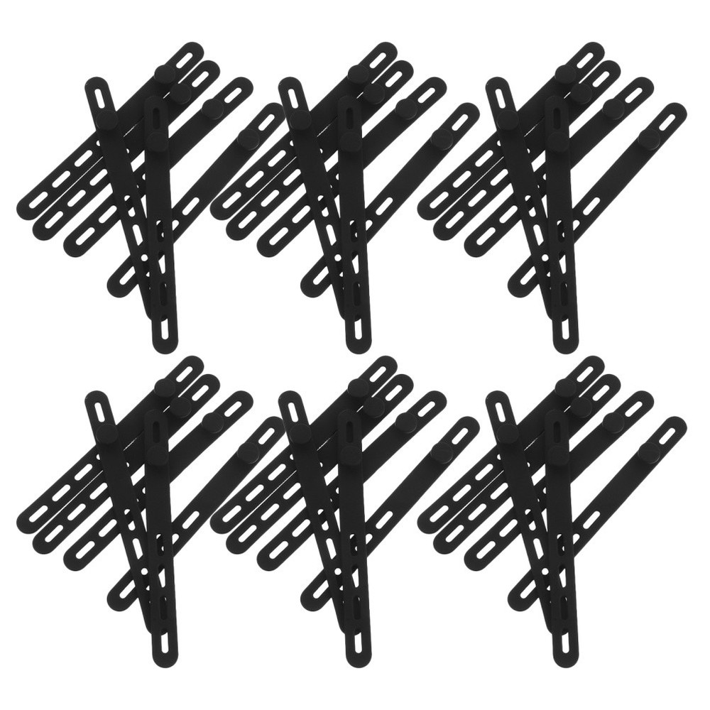 40 Pcs Cable Holder Ties Silicone Cord for Electronics Electrical Keeper