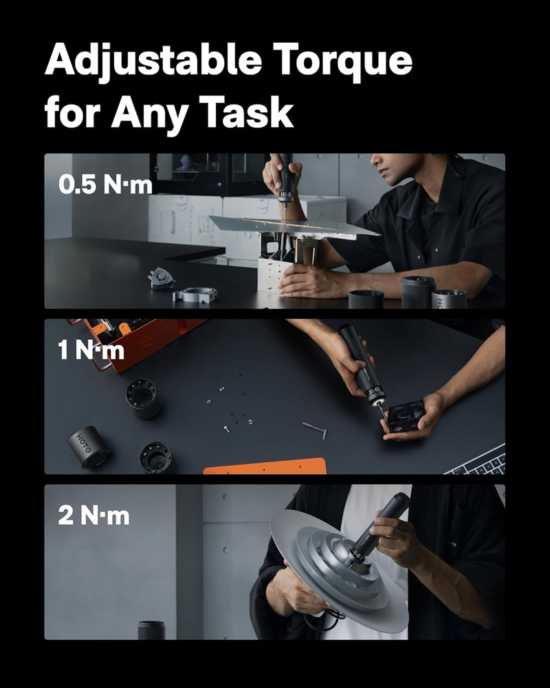 Pixeldrive Cordless Electric Screwdriver Set with Smart Display & 30 Bits