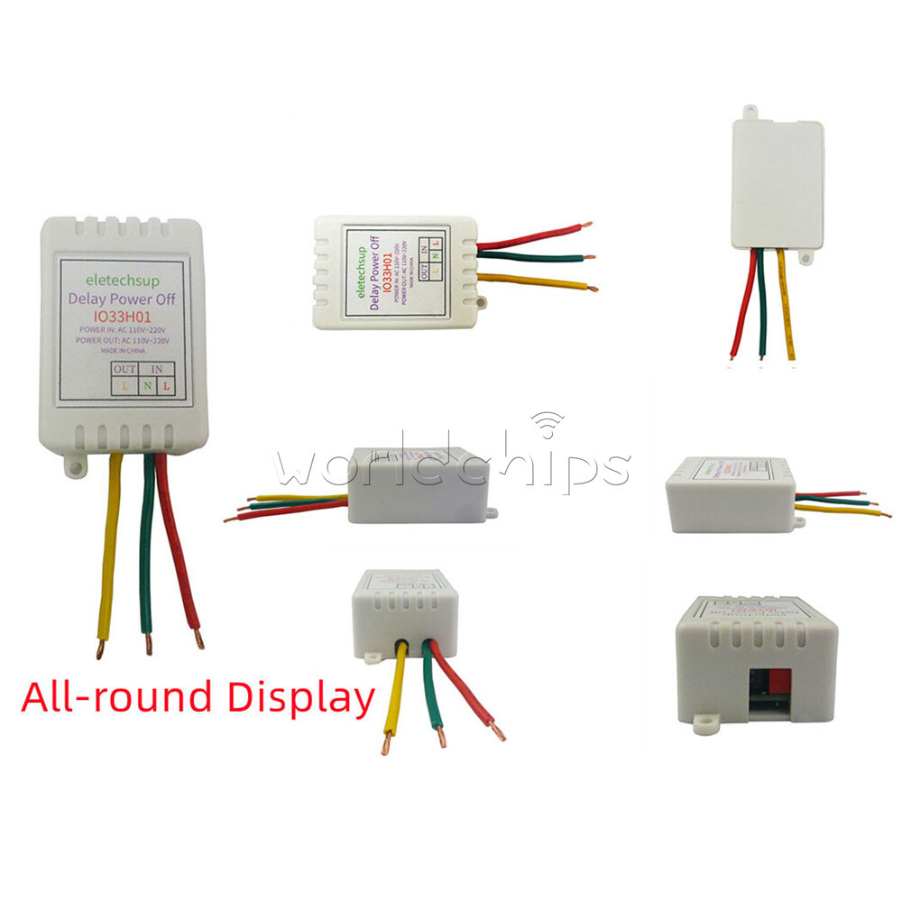 AC110-220V 7A 1-480min 16Mode Timer Adjustable Turn Off Delay Controller Module