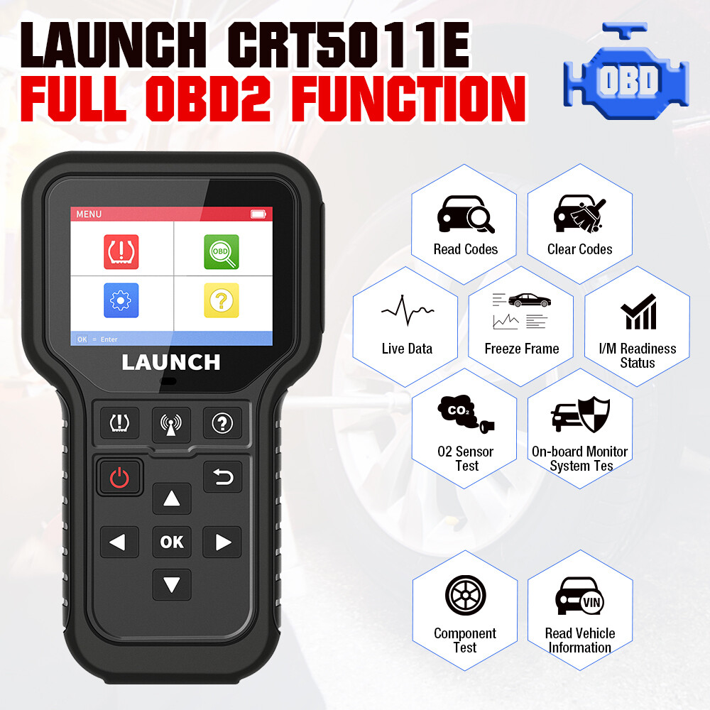 LAUNCH CRT5011E TPMS Relearn Tool Tire Pressure Sensor Programing Diagnosis Tool