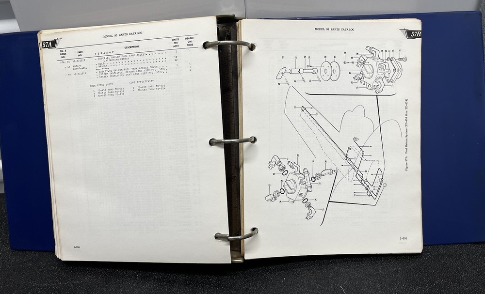 Beechcraft 95 Parts Catalog Original Heavy