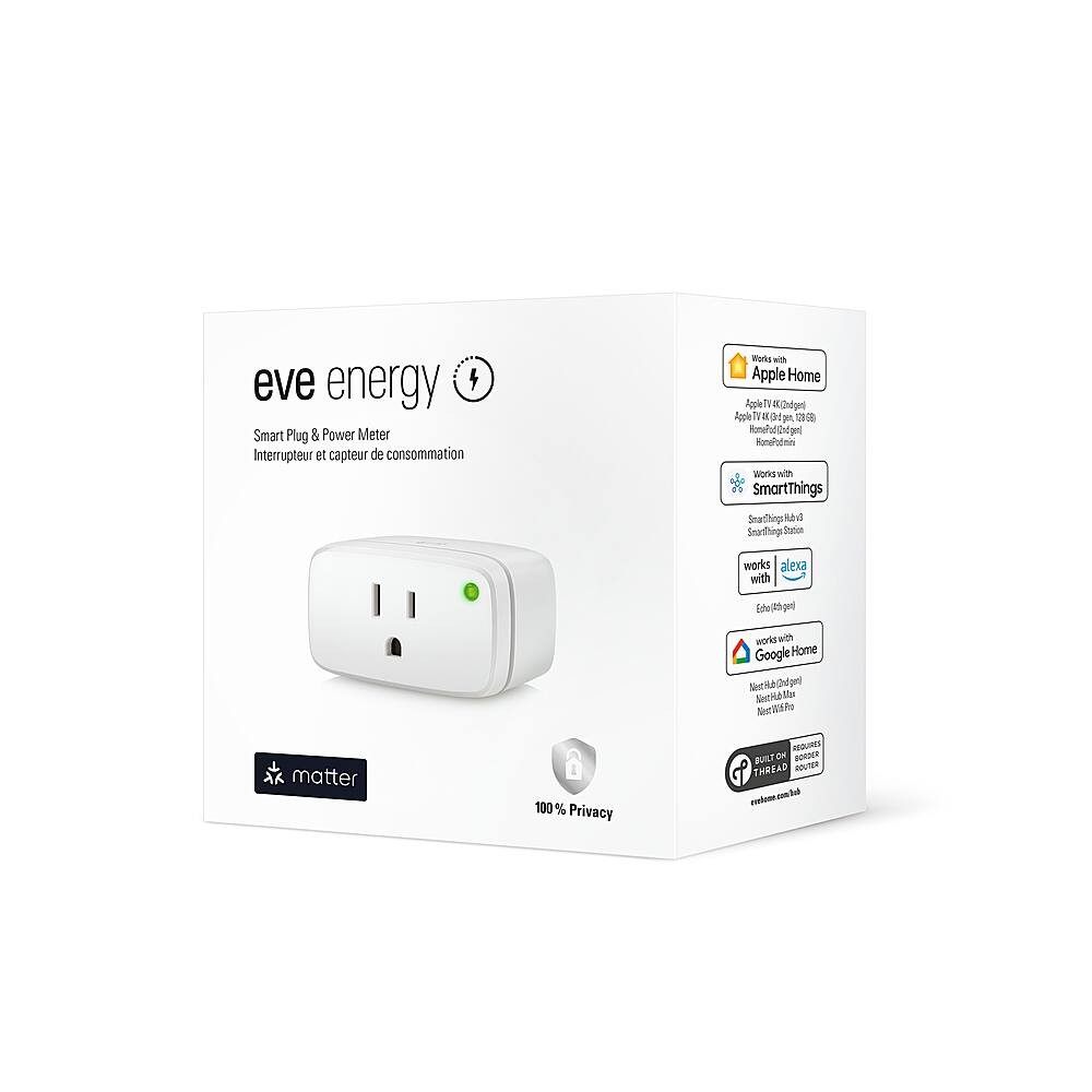 Eve - Energy - Smart Plug (Matter) - White