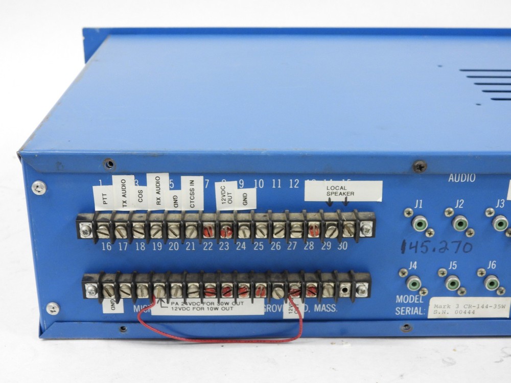 Micro Control Specialties Mark 3-CR VHF 2-Meter Repeater (powers up, untested)