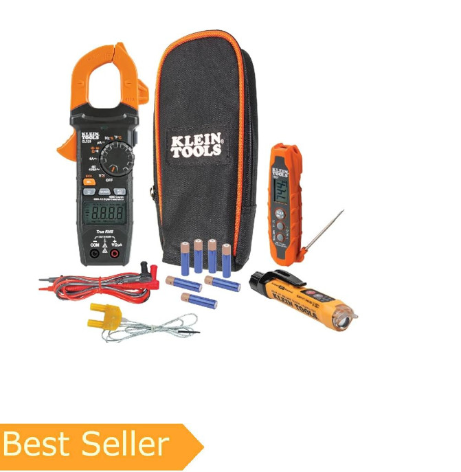 Klein Tools CL320KIT HVAC Kit for HVAC Testing; Digital Clamp Meter