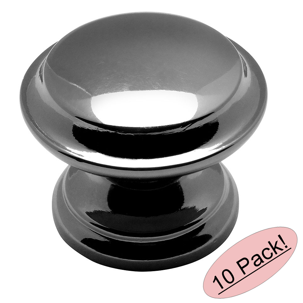 *10 Pack* Cosmas Cabinet Hardware Black Nickel Knobs #4251BN
