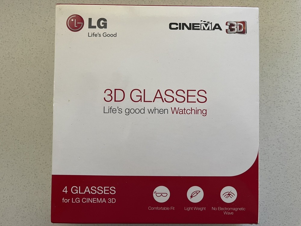 Lg Cinema 3D Glasses 4 Count