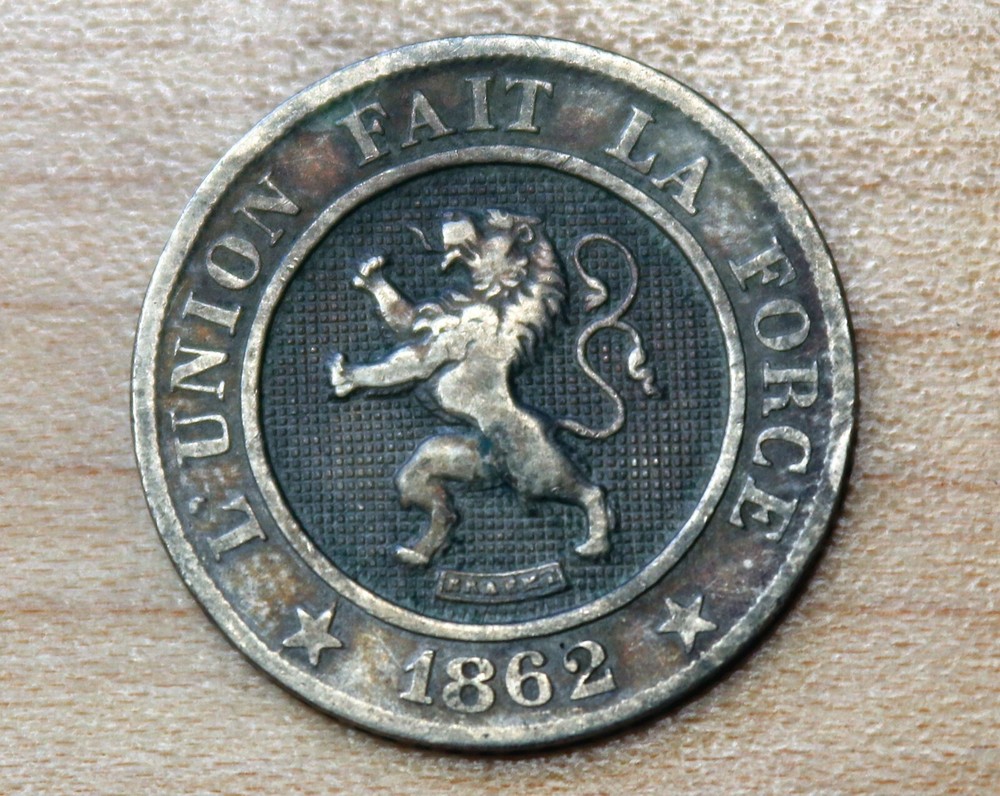 1862 Belgium 10 Centimes Leopold I