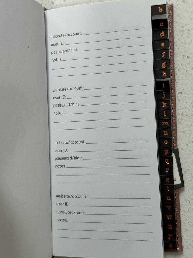 Hallmark Password Keeper (Rose Gold)