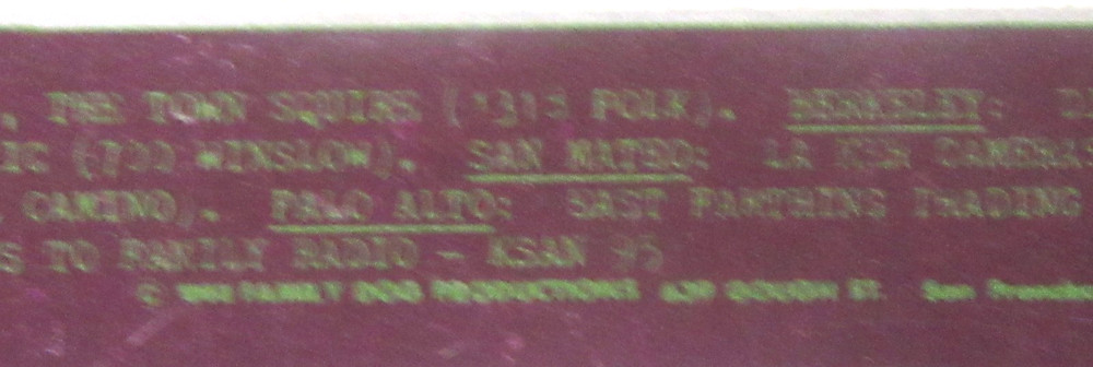 1968 IRON BUTTERFLY Avalon Ballroom Postcard FD-122 rock concert postcard unused