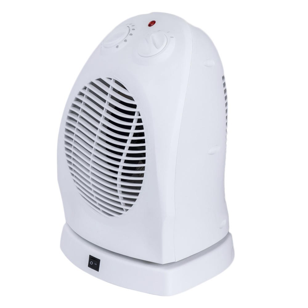 1500W Electric Oscillating Wire Element Heater 2 Setting Adjustable Thermostat