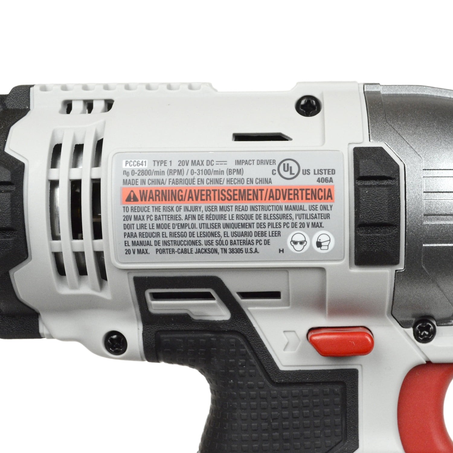PORTER-CABLE PCC641 20V Max Lithium Ion Impact Driver