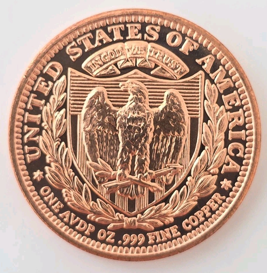1 oz Morgan .999 Fine Copper Round