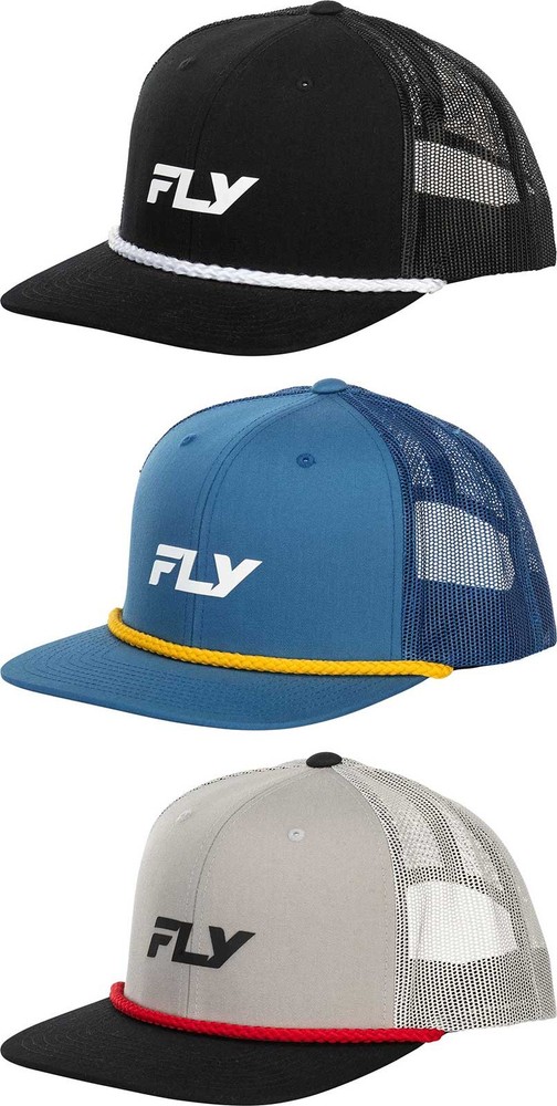 Fly Racing Trucker Snapback Hat -  Mens Lid Cap