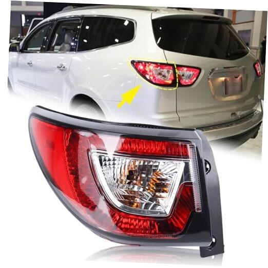 Tail Light Compatible for 2013-2017 Chevy Traverse Outer Rear Left Driver Side