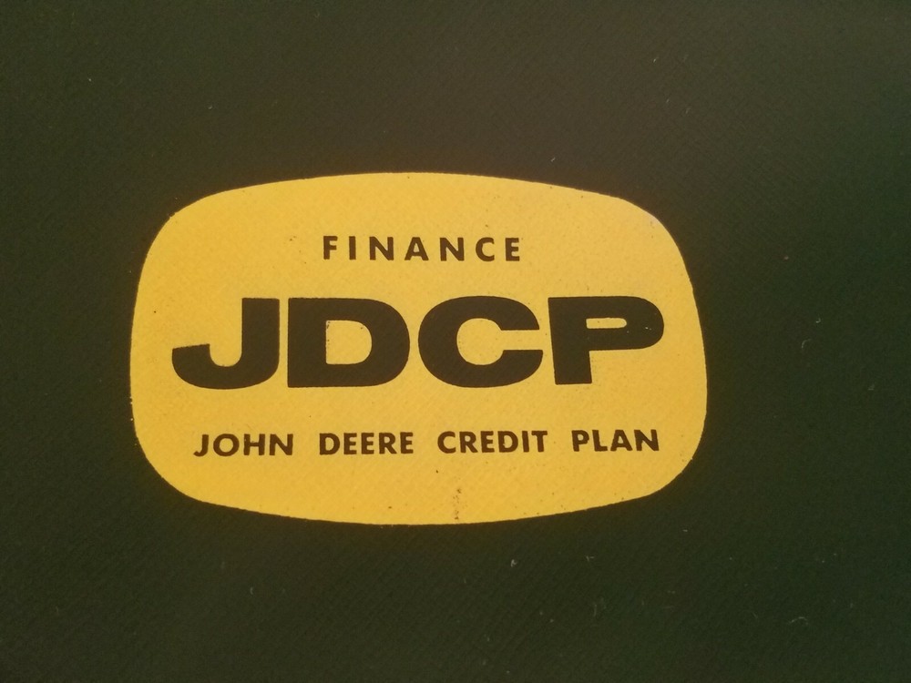 Vintage John Deere Credit Plan Vinyl Document Holder