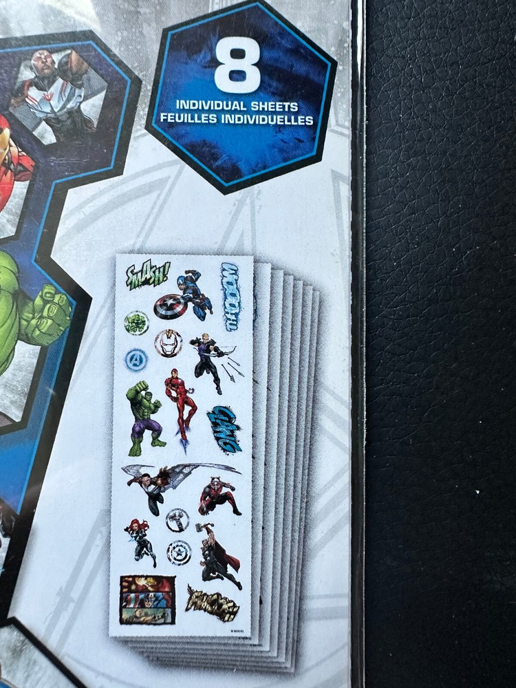 Marvel Avengers Sticker Party Pack 8 Sheets ea NEW