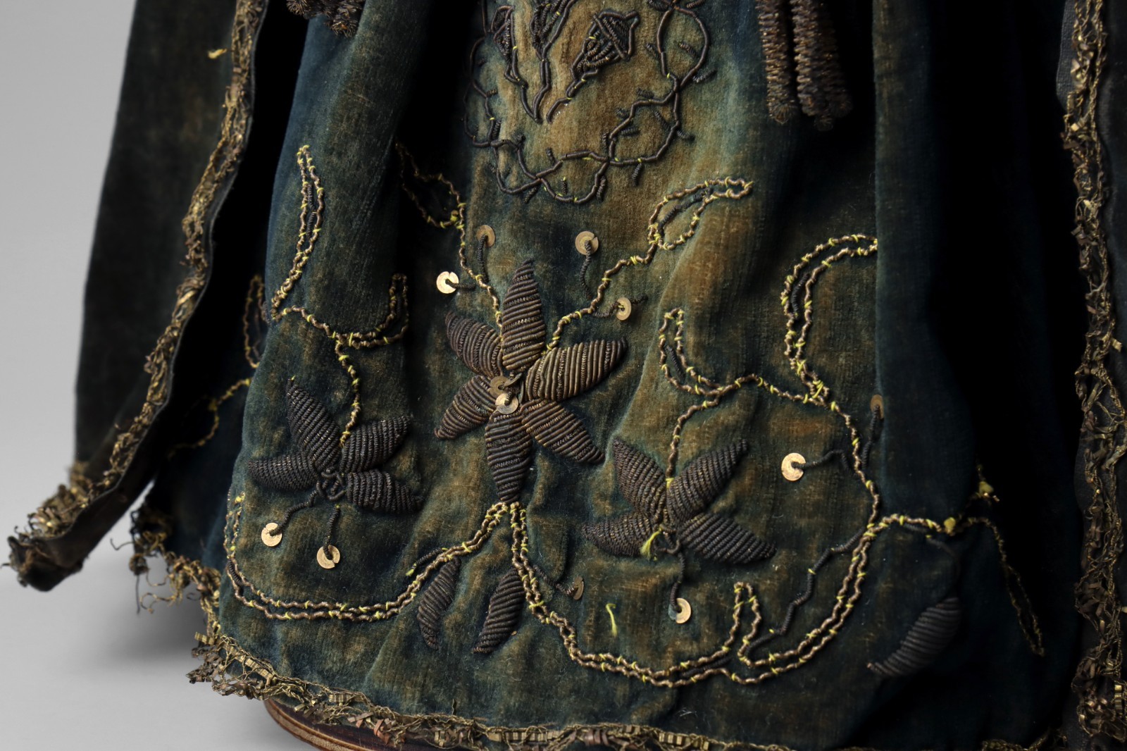 Antique 19th C Carved Wood Polychrome Santos Virgin Mary Madonna Lady of Sorrows