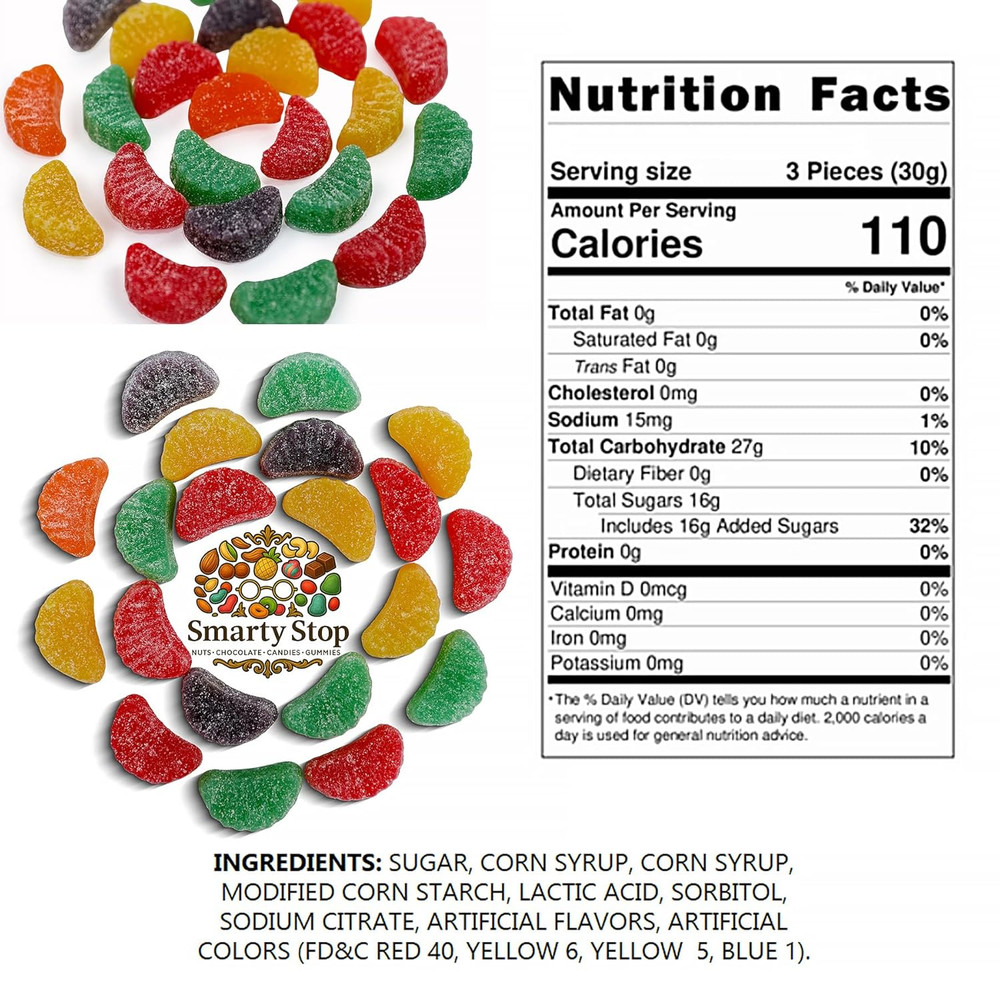 Smarty Stop Assorted Slice Wedges Candy (2 LB)