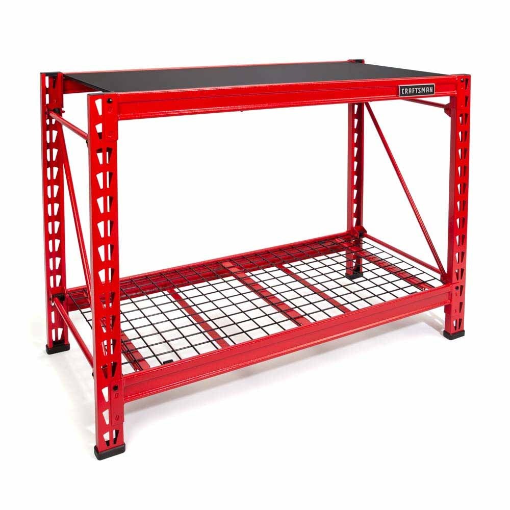 Craftsman 94772 2-Shelf 3ft Tall Stackable Tool Chest Depth Storage Rack
