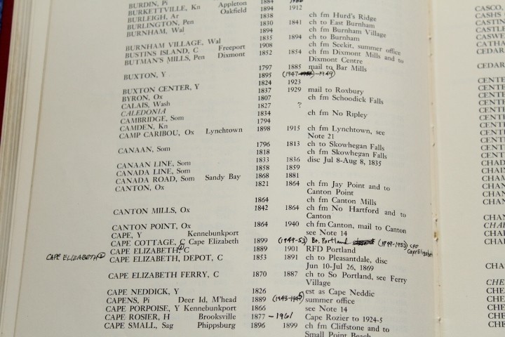 Maine Postal History and Postmarks Sterling T Dow BlueLakeStamps Useful Info!