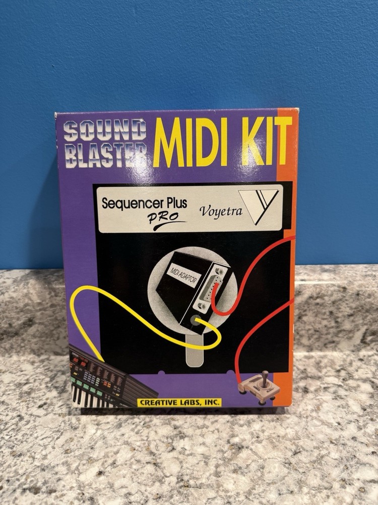 Creative Labs Sound Blaster MIDI Kit Sequencer Plus Pro DOS Retro PC Open Box