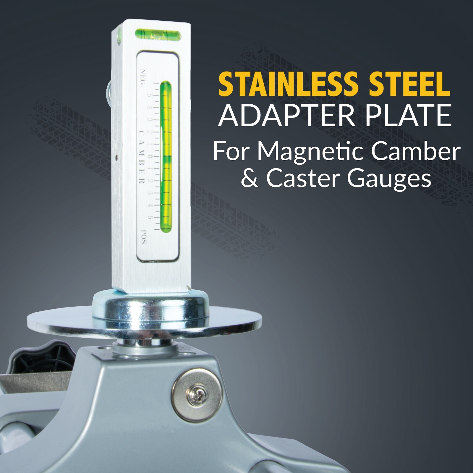 3D DSP Wheel Alignment Rack Tool - Wheel Clamp with Adapter for Magnetic Gauges