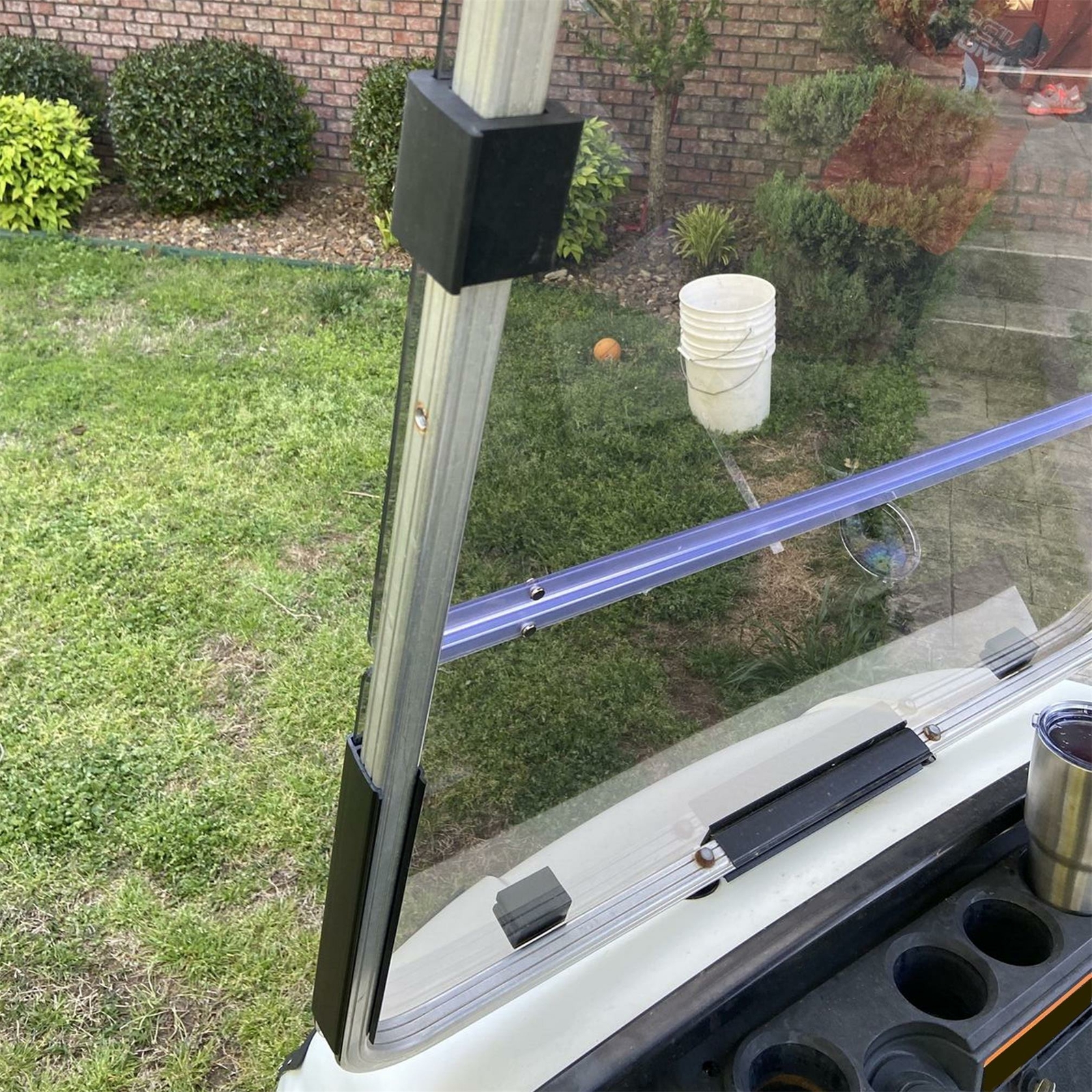 Golf Cart Folding Tined Windshield Windscreen For Yamaha G14 G16 G19 1995-2003