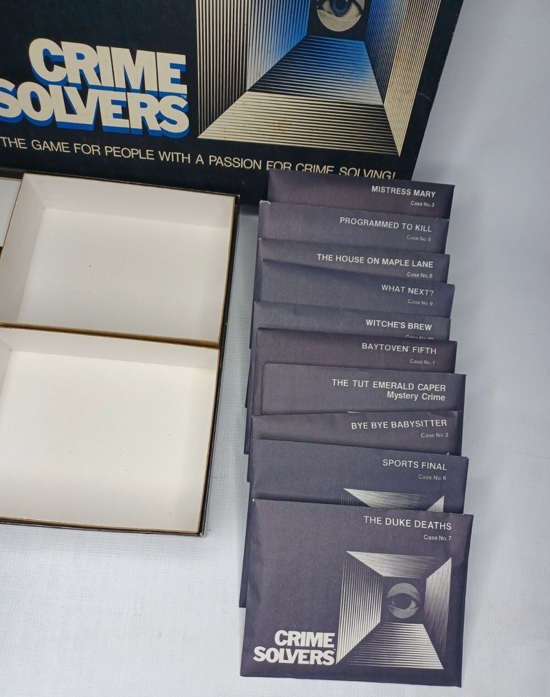 Vintage 1986 Crime Solvers Forensics Board Game