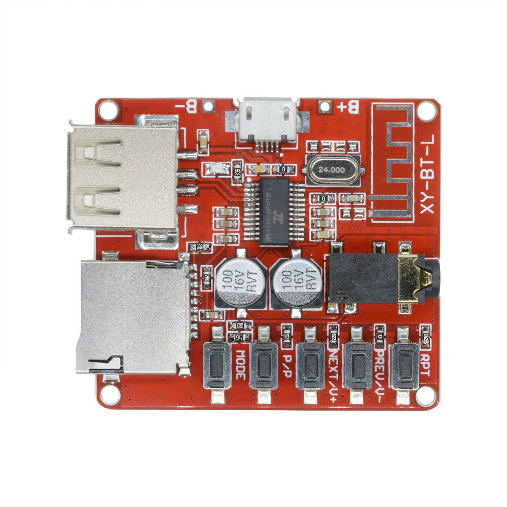 3.7-5V Bluetooth 4.1 Audio Decoder MP3 Player Board Micro USB TF SD Card Module
