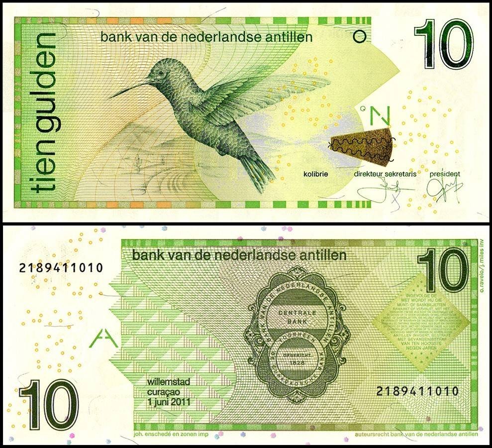 Netherlands Antilles 10 Gulden, 2011, P-28e, UNC