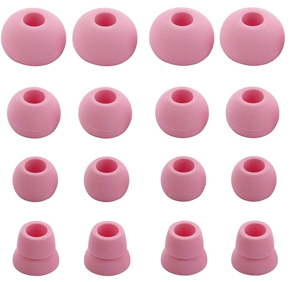 BLLQ Replacement Silicone Ear Tips Buds gels for Beats medium, Pink