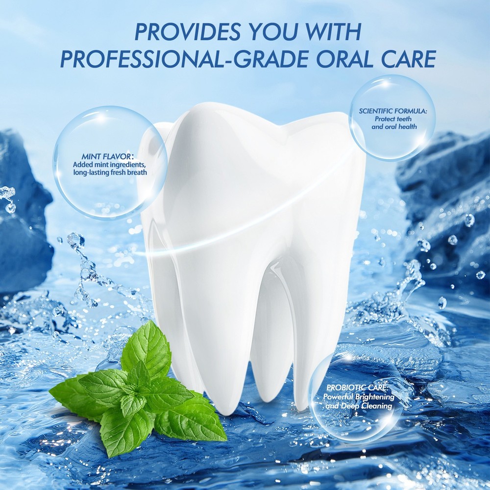 MSDRWIKEY 3-Pack Toothpaste Bundle | SP-6 Whitening & Cooling & 7-Pro