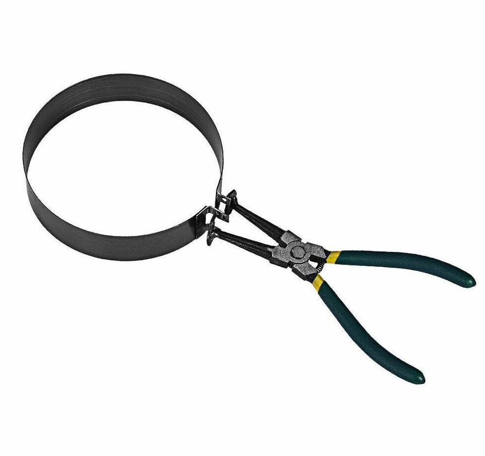 Car Professional Piston Ring Compressor Cylinder Installer Plier & 14 Band Tools