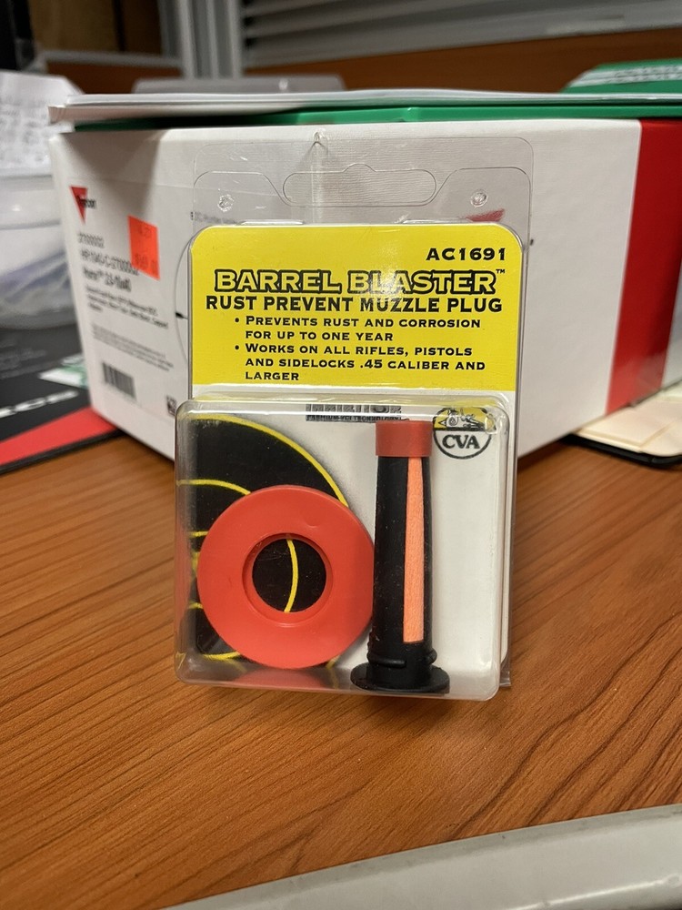 CVA Barrel Blaster - Rust Prevent Muzzle Plug for .45 Caliber & Larger 45 Cal