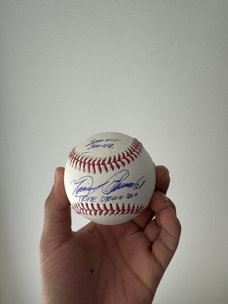 Miguel Cabrera Autographed Baseball Multiple Inscriptions