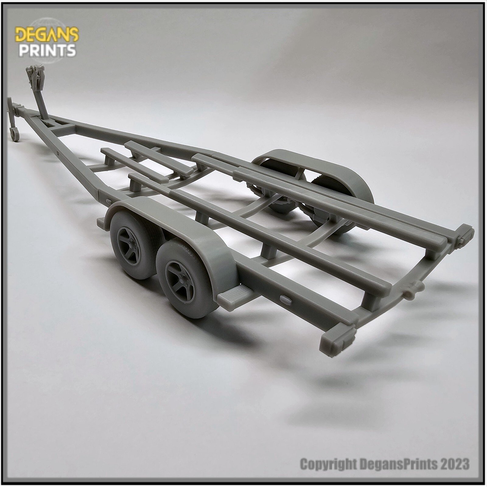 SeaChaser 23LX Center Console Boat Model and trailer kit 1-24 scale diorama boat