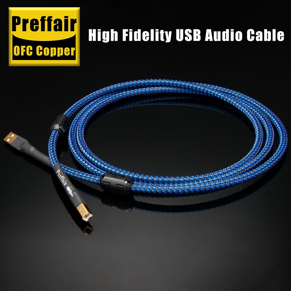 NEW Type A-B USB2.0 Data Cord Gold Plated USB Cable Audio Sound Card DAC Decoder